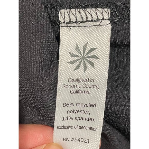 Athleta Black Stretch Cargo Pants Size 14P With Zipper Pockets - Picture 4 of 15